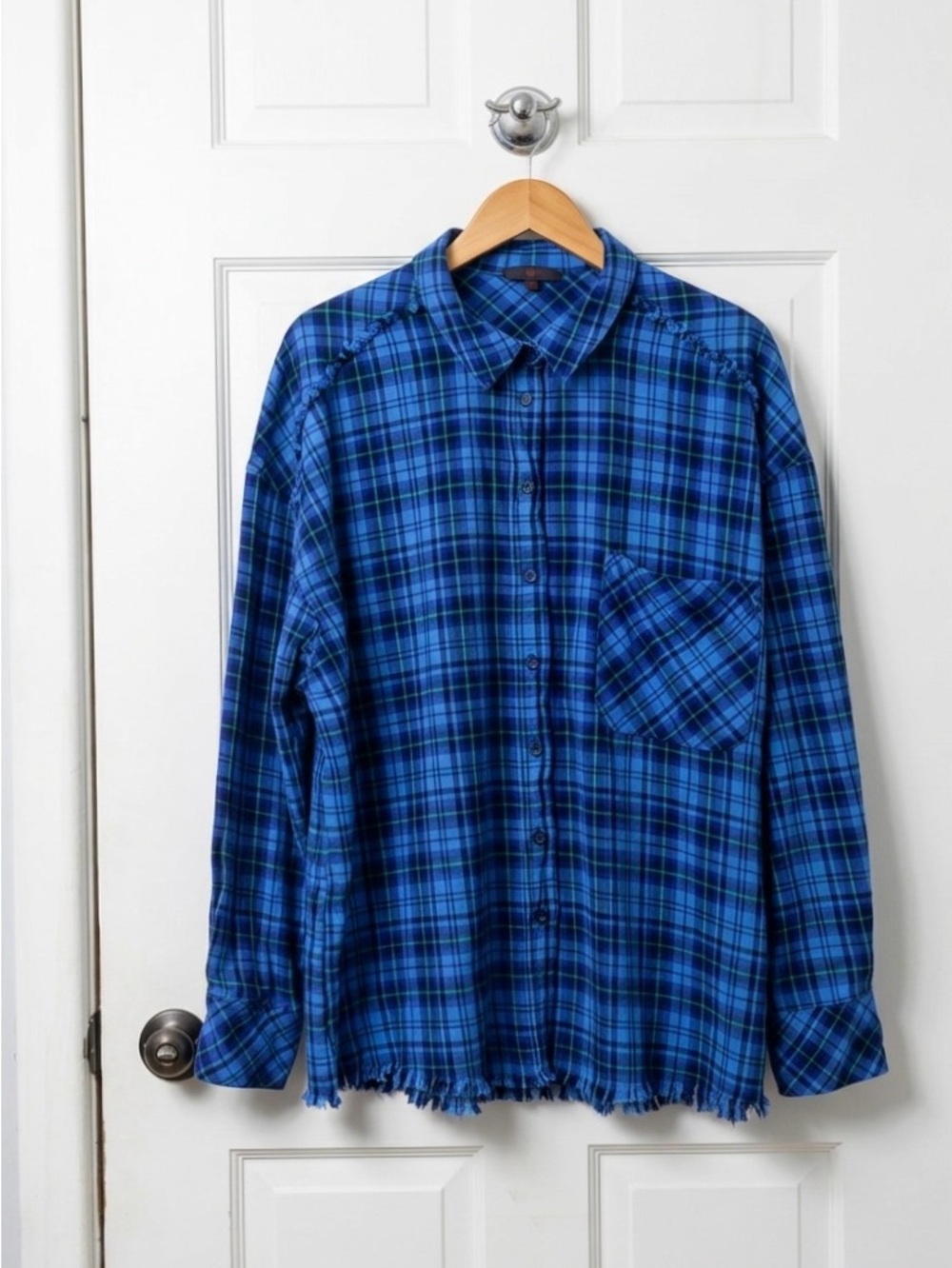 NOBO Blue Plaid Button-Down Shirt